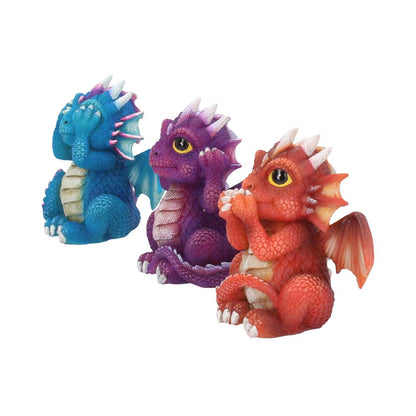 Three Wise Dragonlings 8.5cm