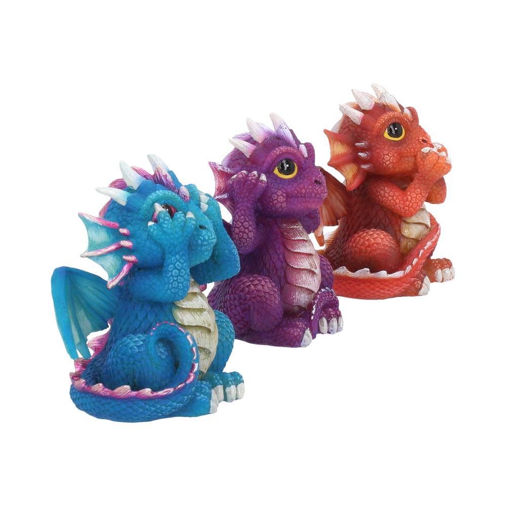 Three Wise Dragonlings 8.5cm