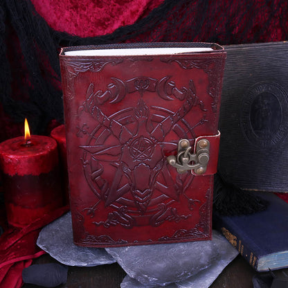 Baphomet Leather Journal 15x21cm