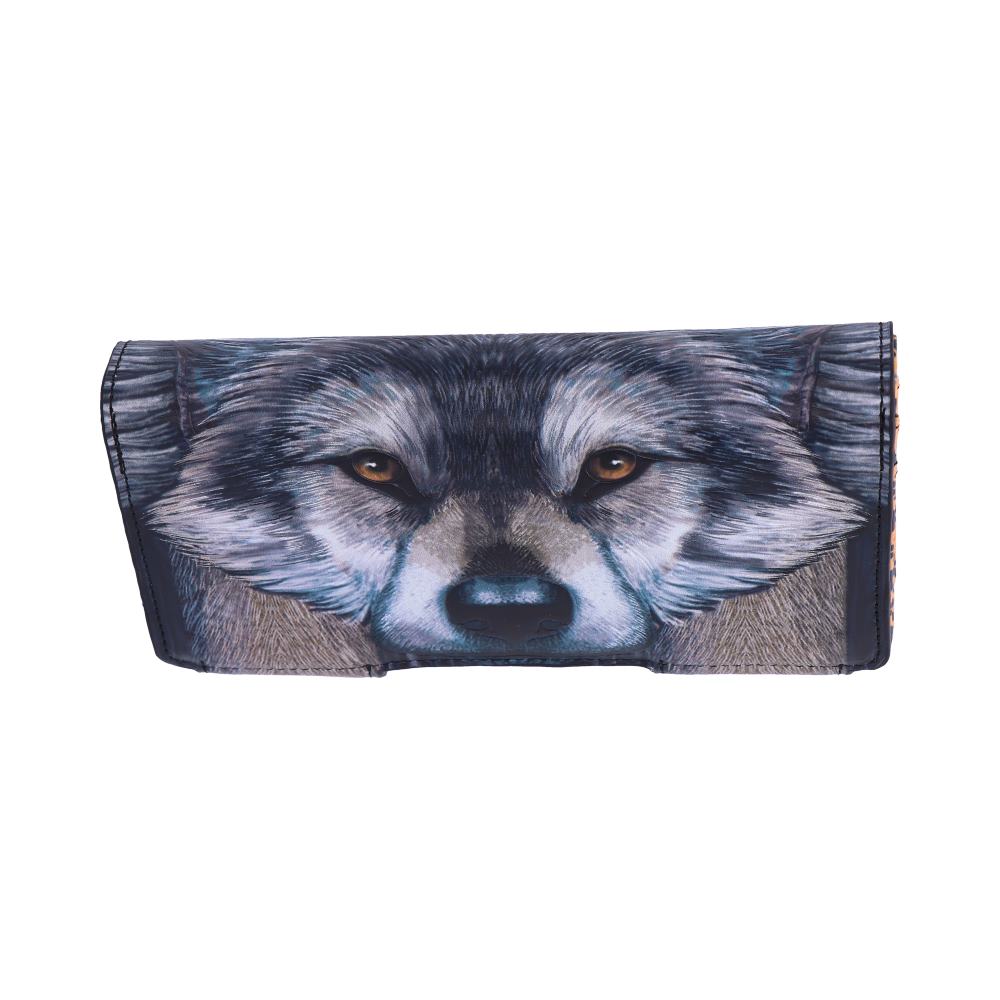 Guardian Wolf Embossed Purse 18.5cm