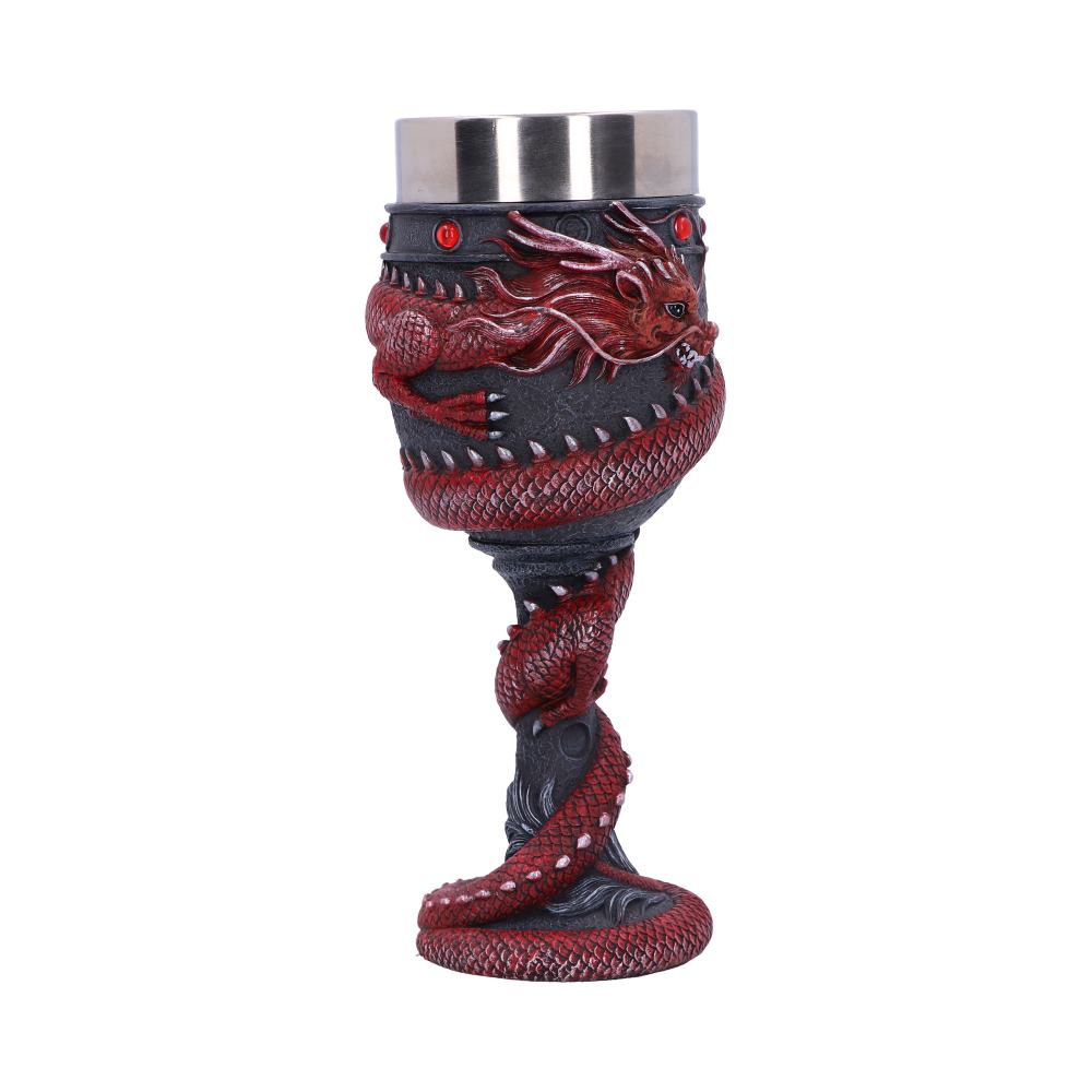 Dragon Coil Goblet Red 20cm