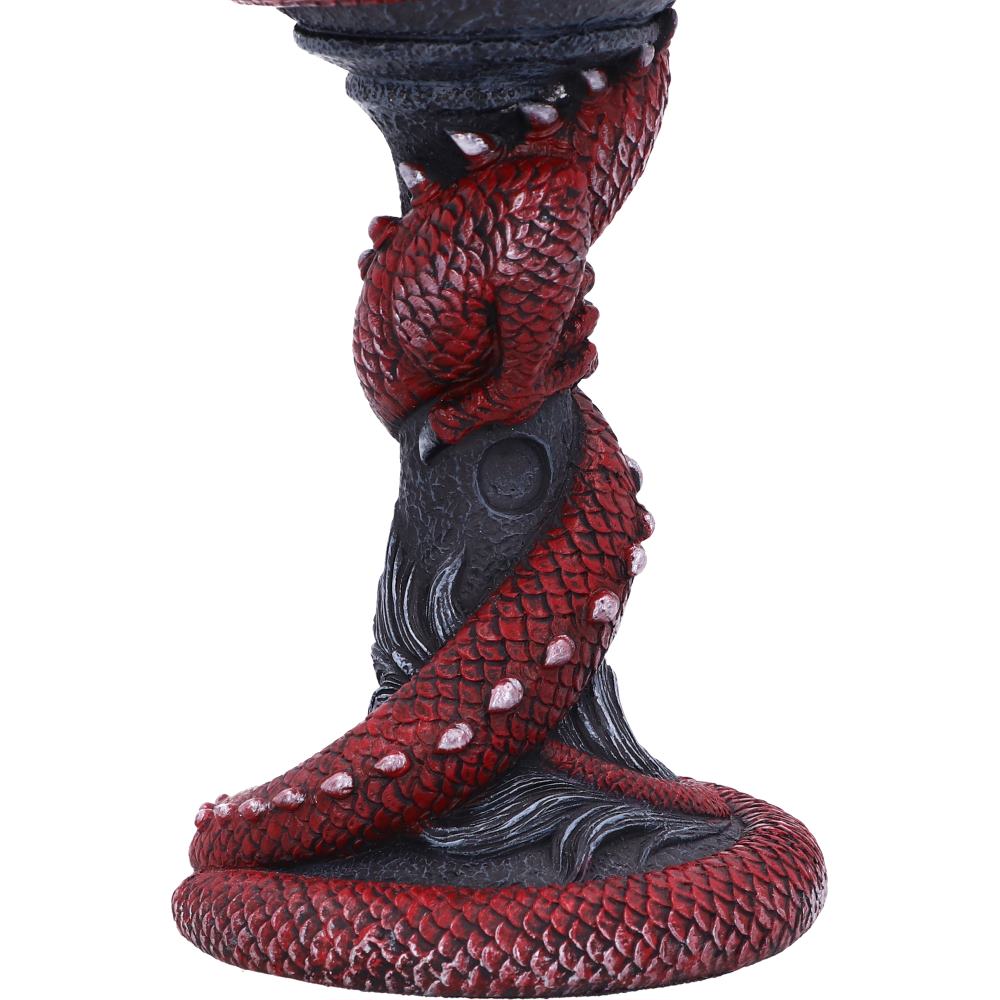 Dragon Coil Goblet Red 20cm