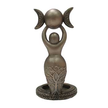 Spiral Goddess Tea Light Holder 12cm