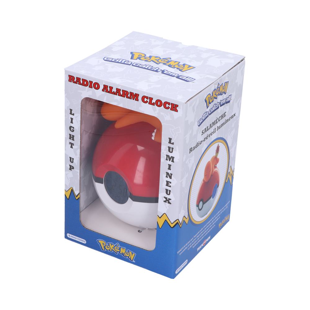 Pokémon Charmander Light-Up FM Alarm Clock