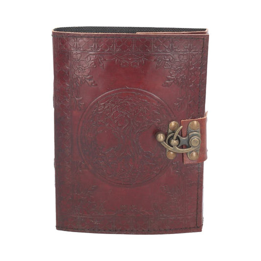 Tree Of Life Leather Journal w/lock 15 x 21cm