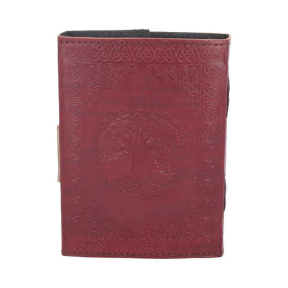 Tree Of Life Leather Journal w/lock 13 x 18cm