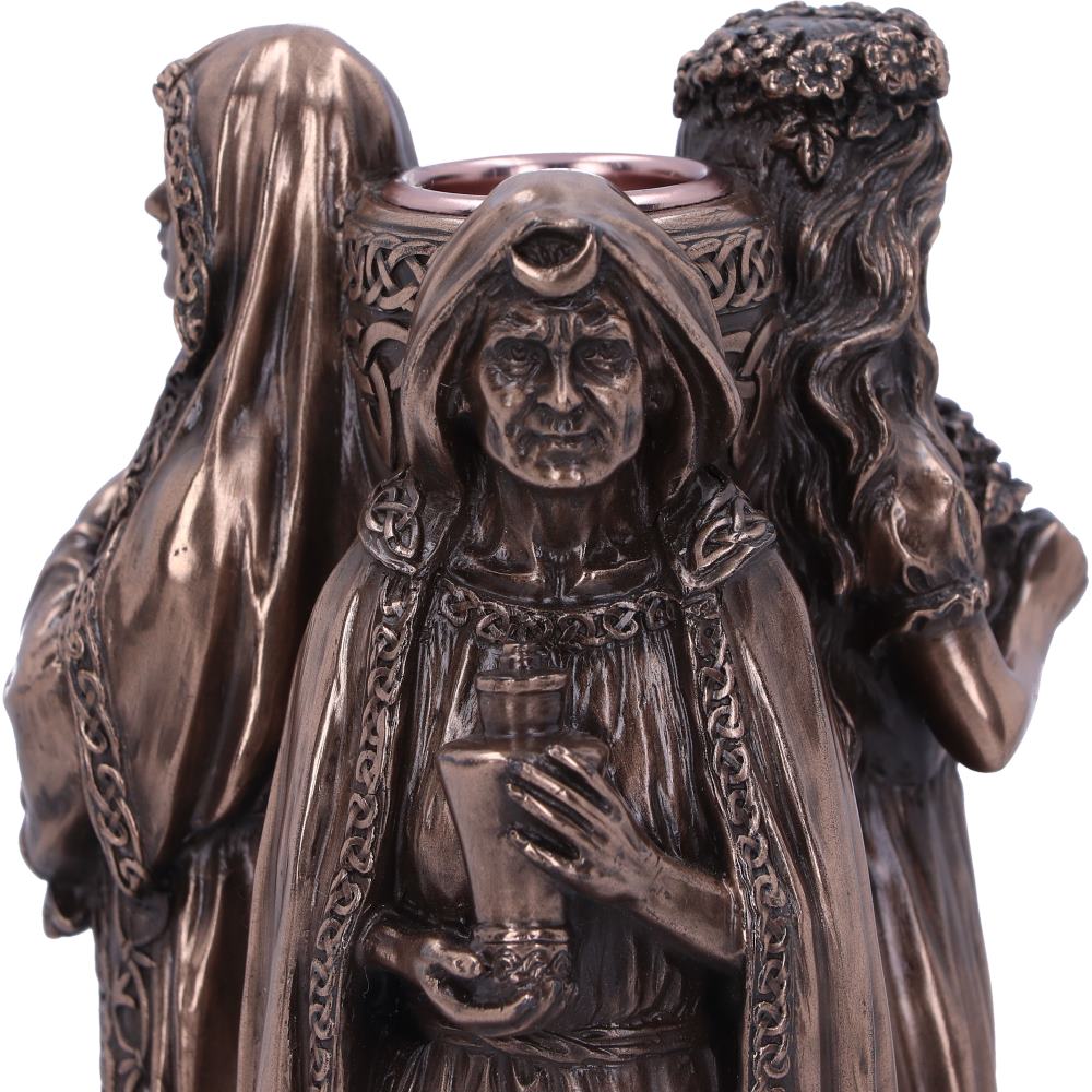 Maiden, Mother, Crone Candle Holder 17cm