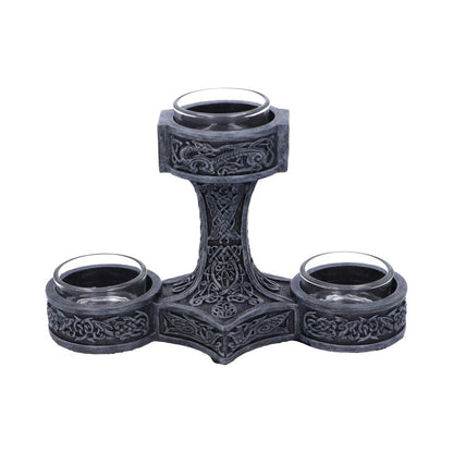 Thor's Hammer Tea Light Holder 18.5cm