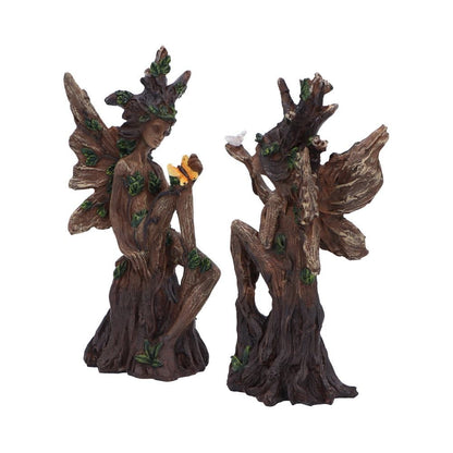 Woodland Beauty Tree Fairy Figurines (set of 2) 15.5cm