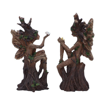 Woodland Beauty Tree Fairy Figurines (set of 2) 15.5cm