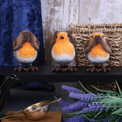 Three Wise Robins 8cm