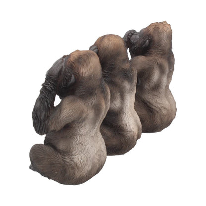 Three Wise Gorillas 13cm