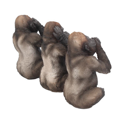 Three Wise Gorillas 13cm