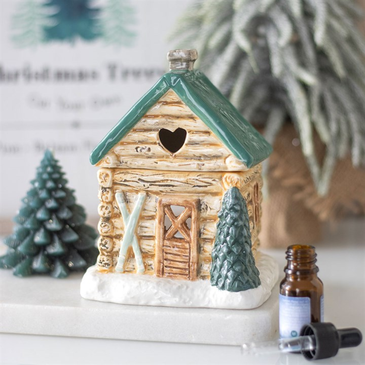 Cabin Ski Chalet Oil Burner 14cm