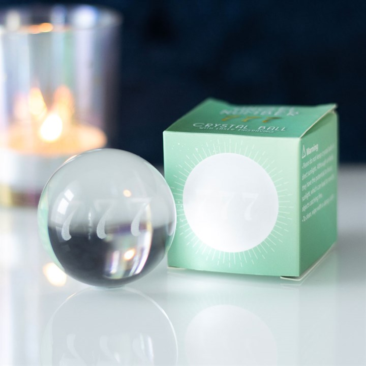 777 Angel Number Crystal Ball 4cm