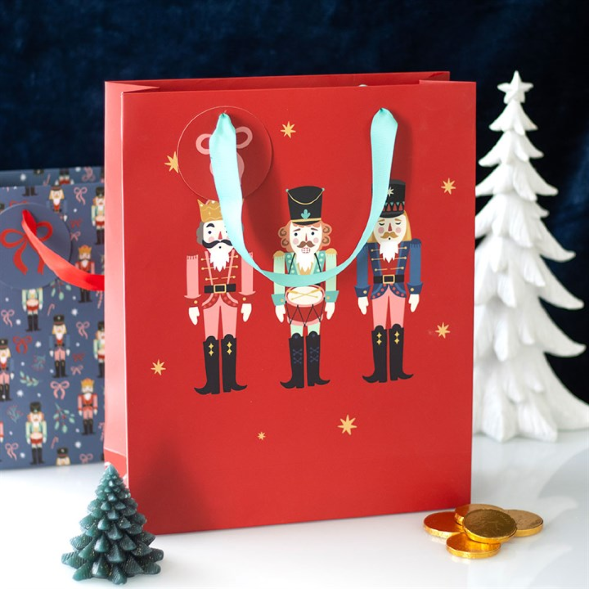 Red Nutcracker Gift Bag