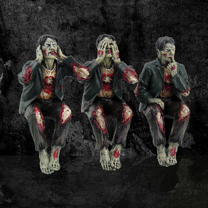 See No, Hear No Speak No Evil Zombies 10cm