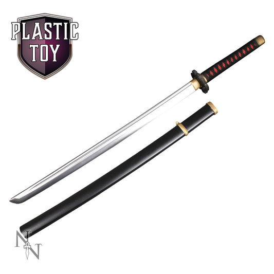 Plastic Black Handled Katana 99cm
