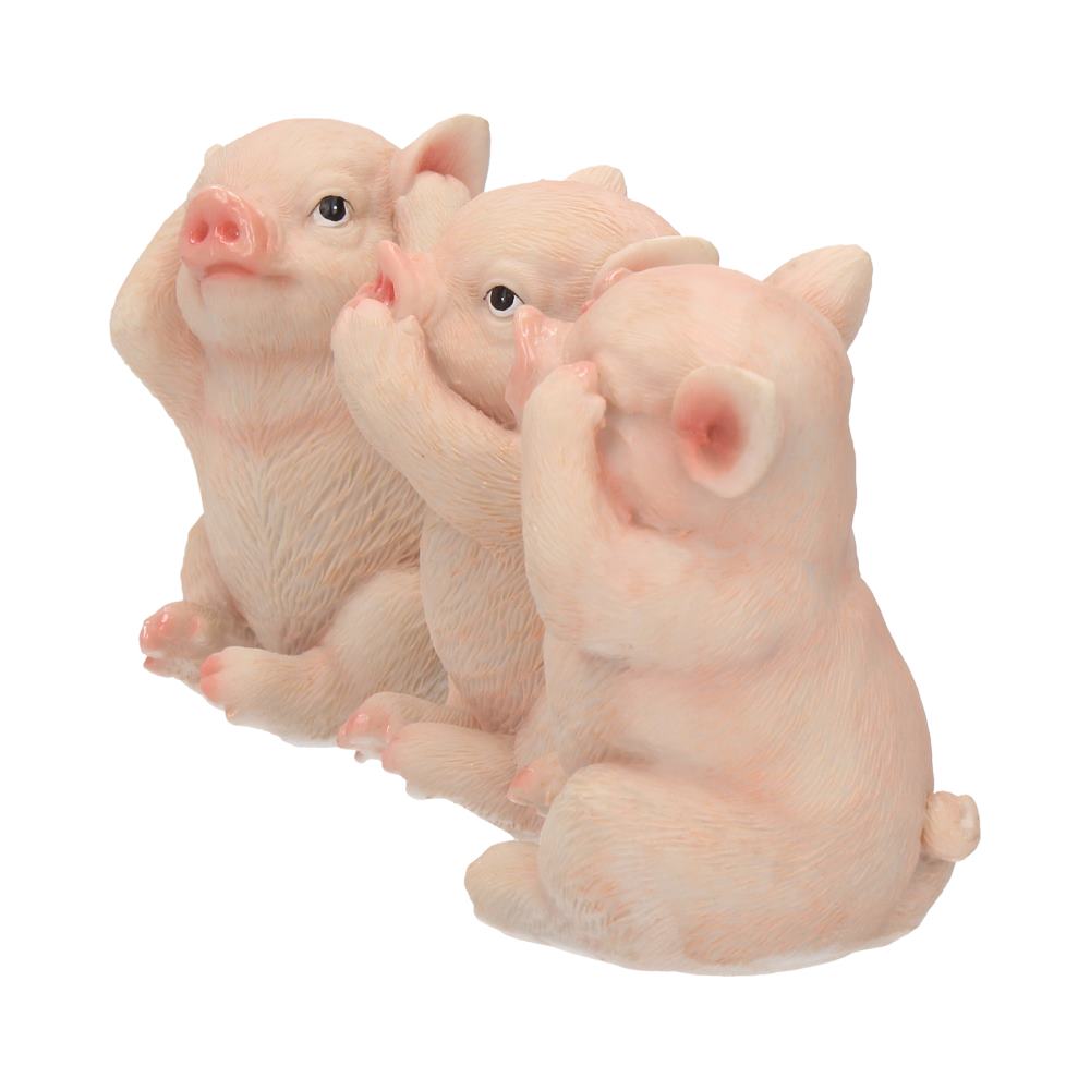 Three Wise Pigs 9.5cm