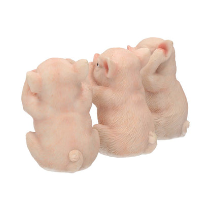 Three Wise Pigs 9.5cm