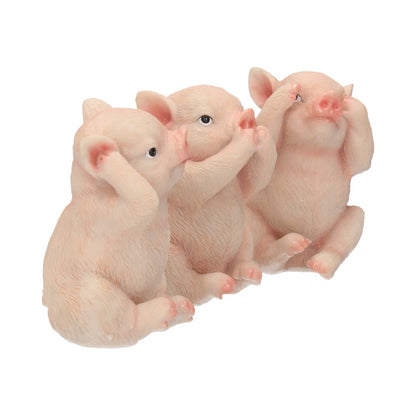 Three Wise Pigs 9.5cm