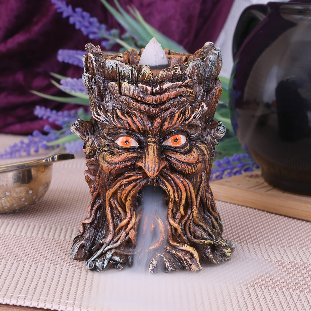 Aged Oak Backflow Incense Burner 8.5cm