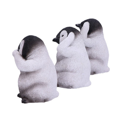 Three Wise Penguins 8.7cm