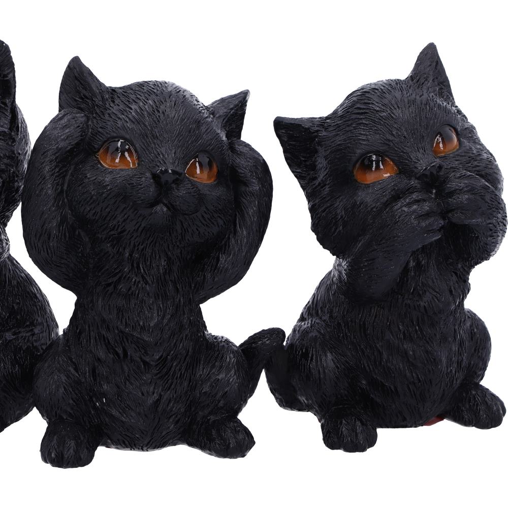 Three Wise Kitties 8.8cm