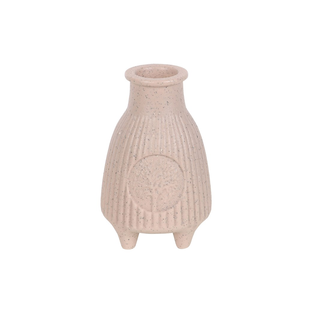 Greige Ribbed Palo Santo Burner