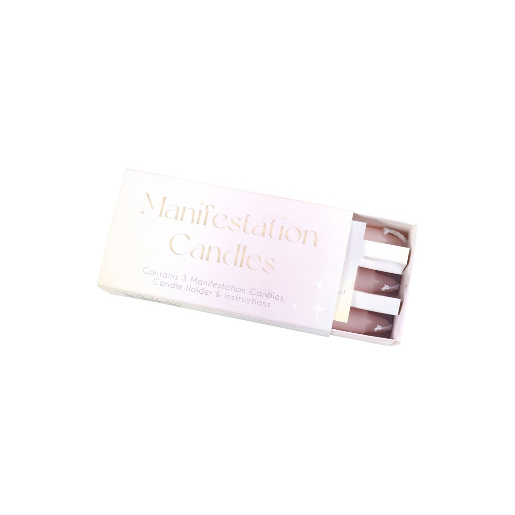 3 Manifestation Spell Candles in a Box