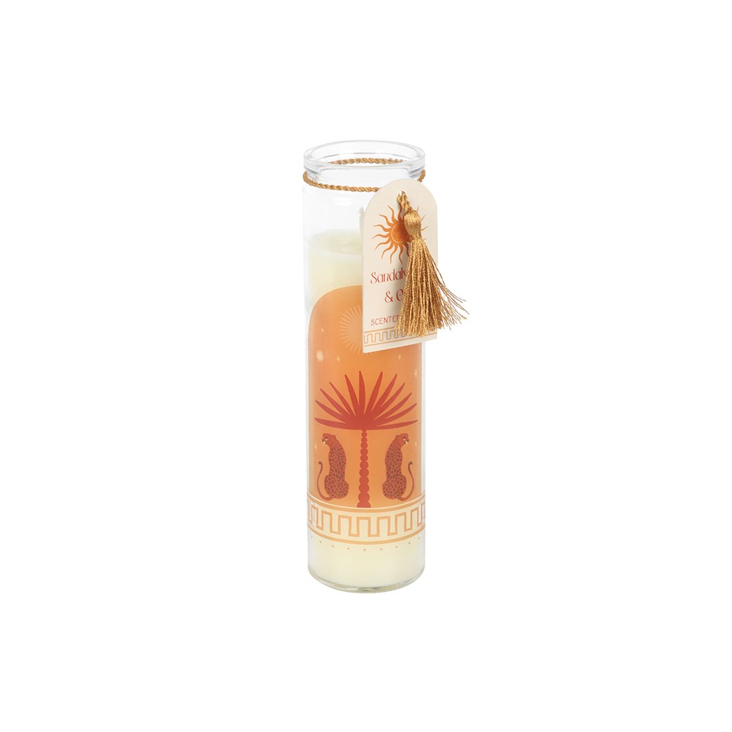 Leopard Palm Sandalwood & Oud Tube Candle