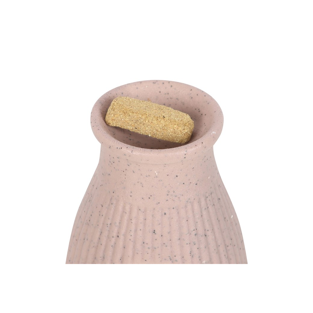 Greige Ribbed Palo Santo Brick Burner