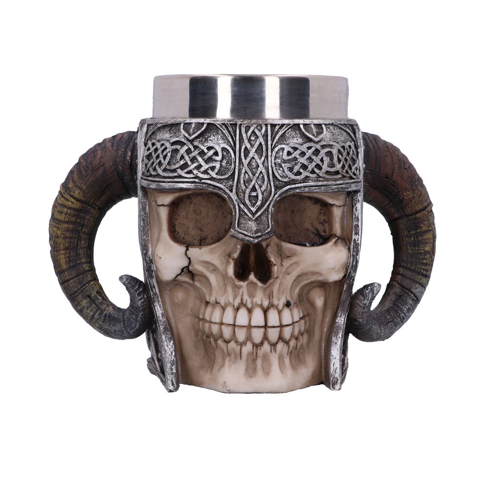 Viking Skull Tankard 19cm